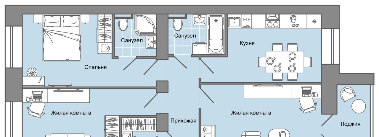 квартира Знак жилой комплекс, Завьяловский район, с. Первомайский фото 1