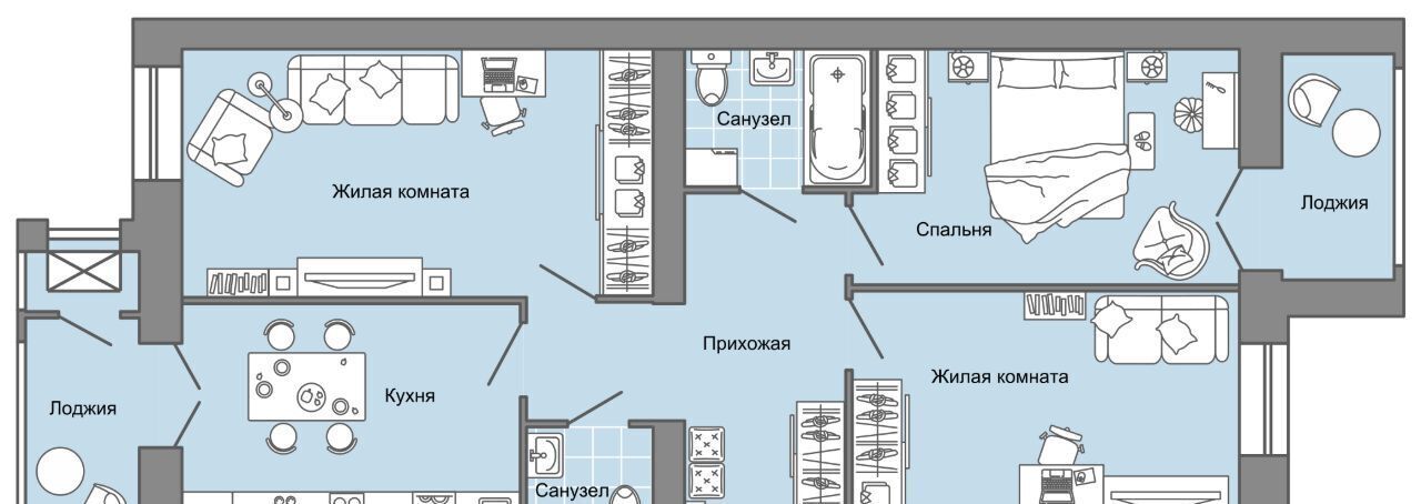 квартира ул. Строителя Николая Шишкина, 11/2, Завьяловский район, с. Первомайский фото 1