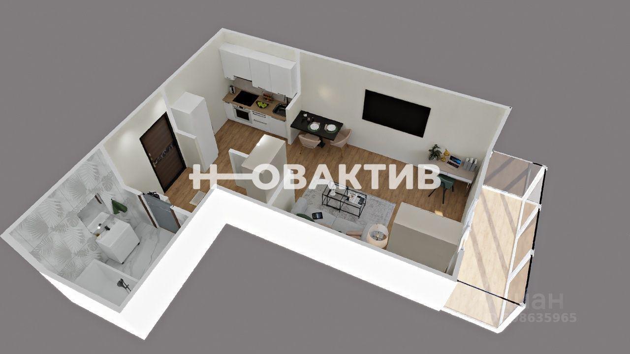 квартира г Новосибирск р-н Ленинский ул Троллейная 14 фото 12