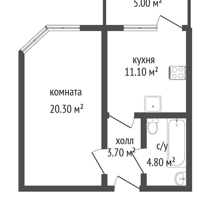 квартира г Воронеж р-н Ленинский ул 9 Января 68к/4 фото 12