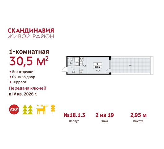 жилой район «Скандинавия» Сосенское, жилой комплекс Скандинавия, 18. 1.3, Бутово фото