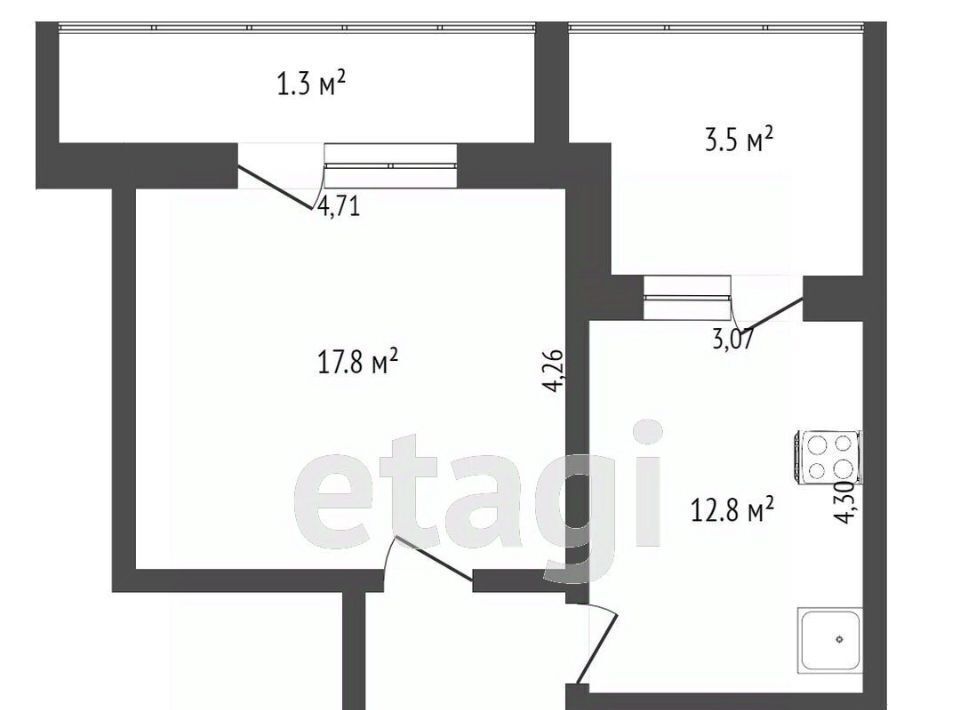 квартира г Омск р-н Кировский ул Ватутина 16 Кировский АО фото 34