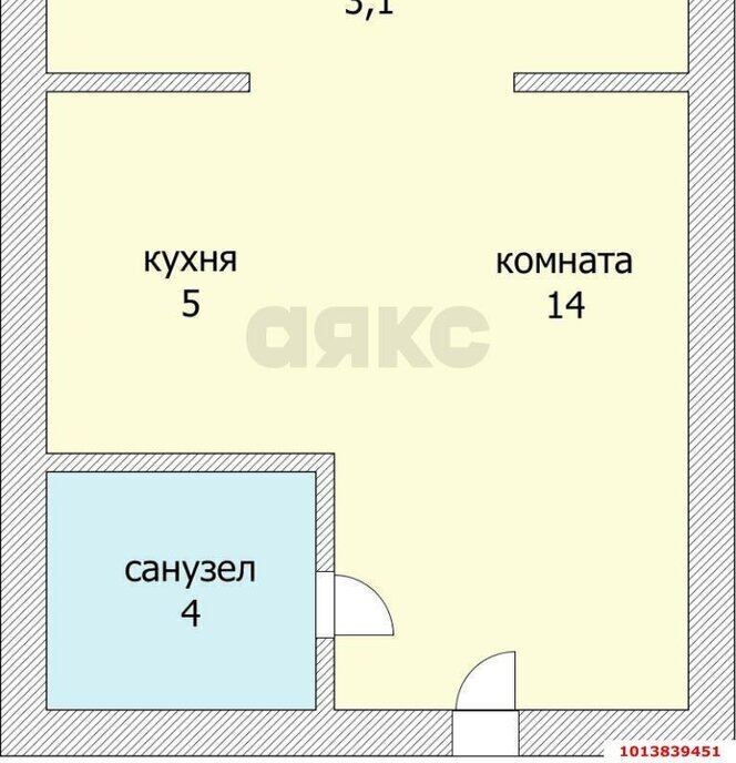 квартира г Краснодар п Российский ул им. Шевкунова 20 Прикубанский район фото 6