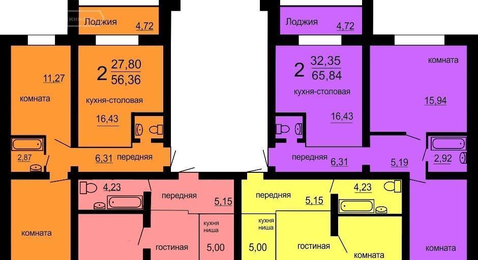 квартира г Челябинск р-н Калининский ул 40-летия Победы 61 фото 13