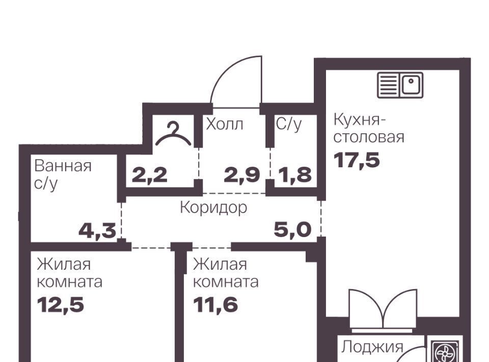 квартира г Челябинск р-н Тракторозаводский пр-кт Ленина 19в фото 1