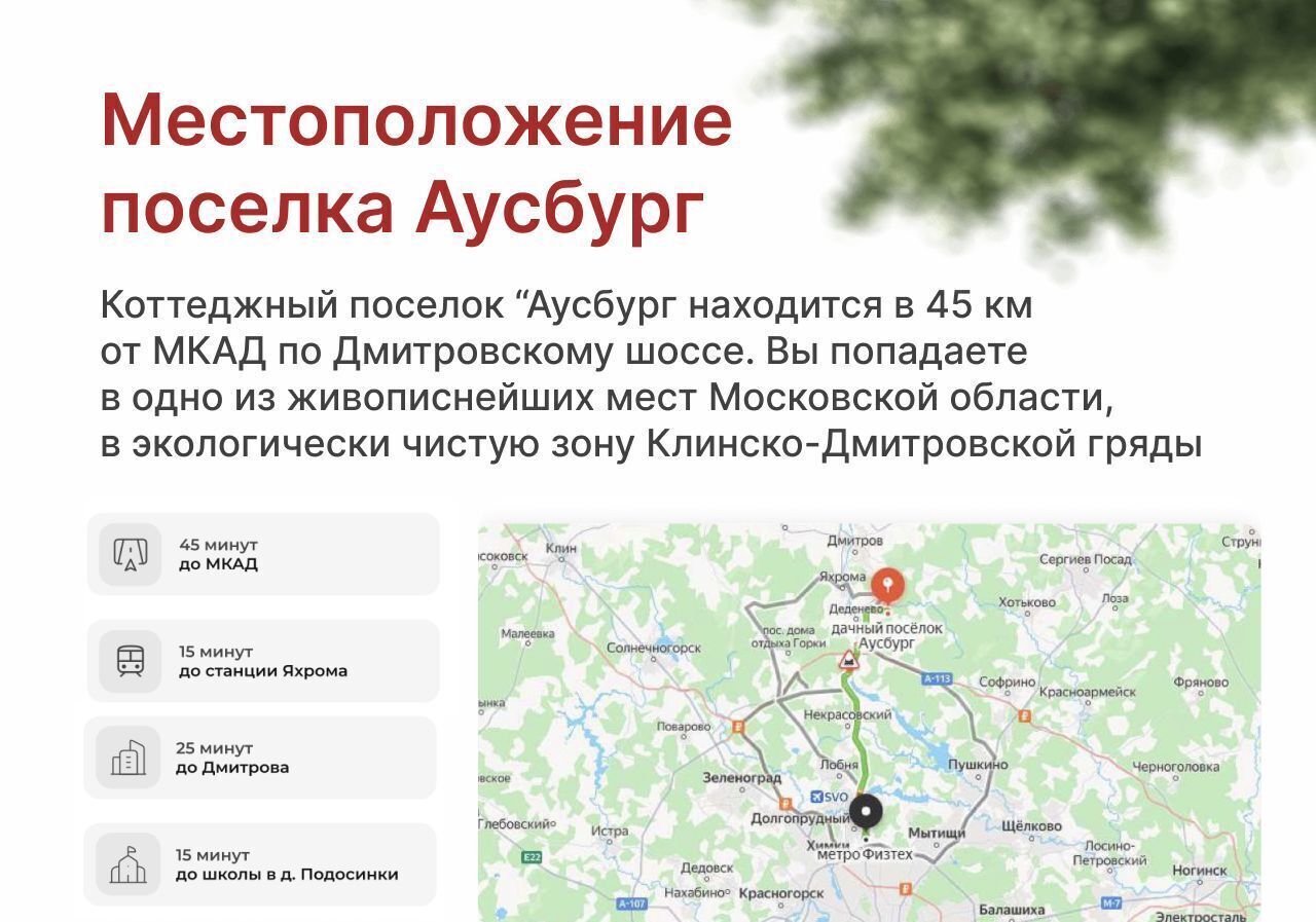 дом городской округ Дмитровский рп Деденево 39 км, дп. Аусбург, 419, Дмитровское шоссе фото 17