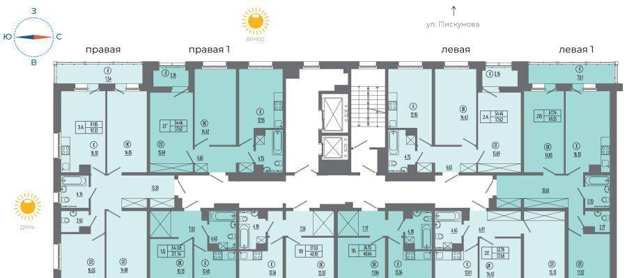 квартира г Иркутск р-н Октябрьский ЖК «АВИАТОR» ИВАТУ городок, с 14 фото 2