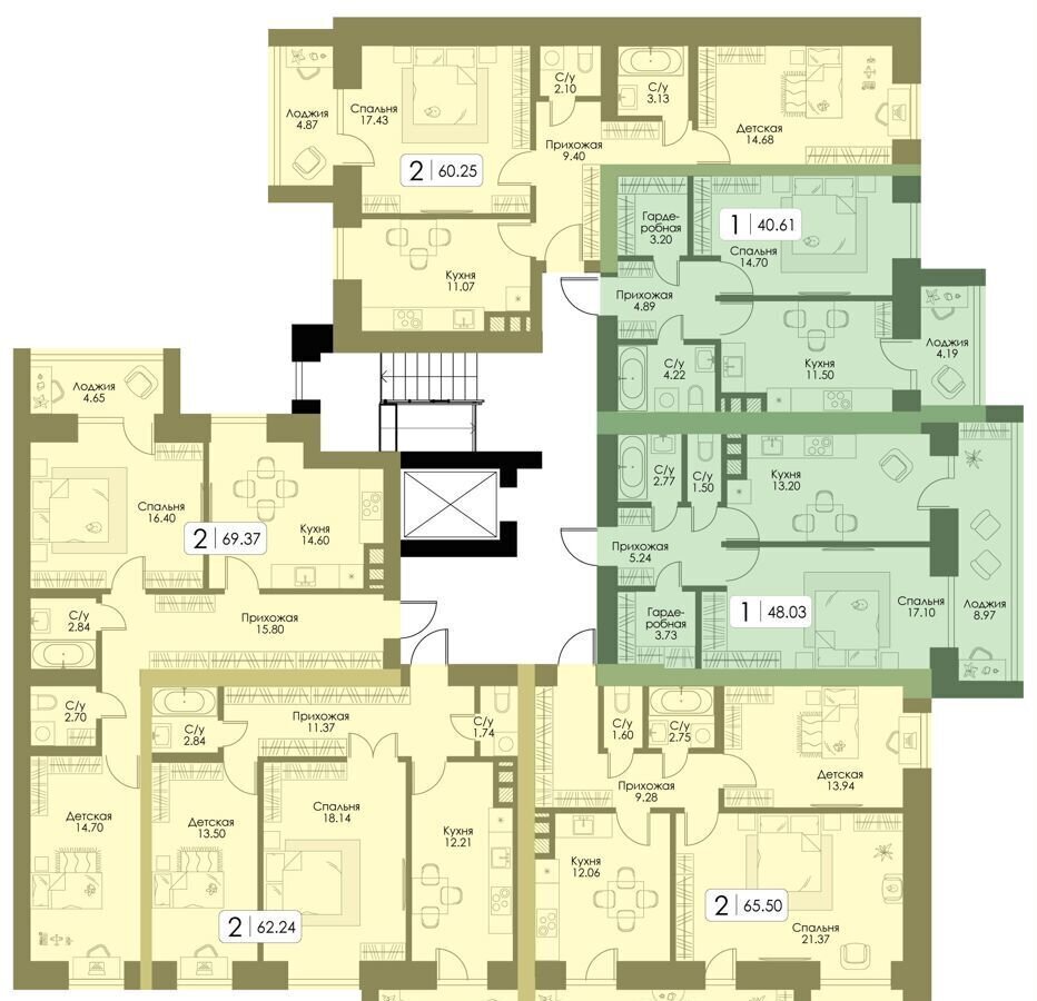 квартира г Смоленск п Одинцово р-н Ленинский д. 7, блок-секц. 1, 2, 3 фото 2