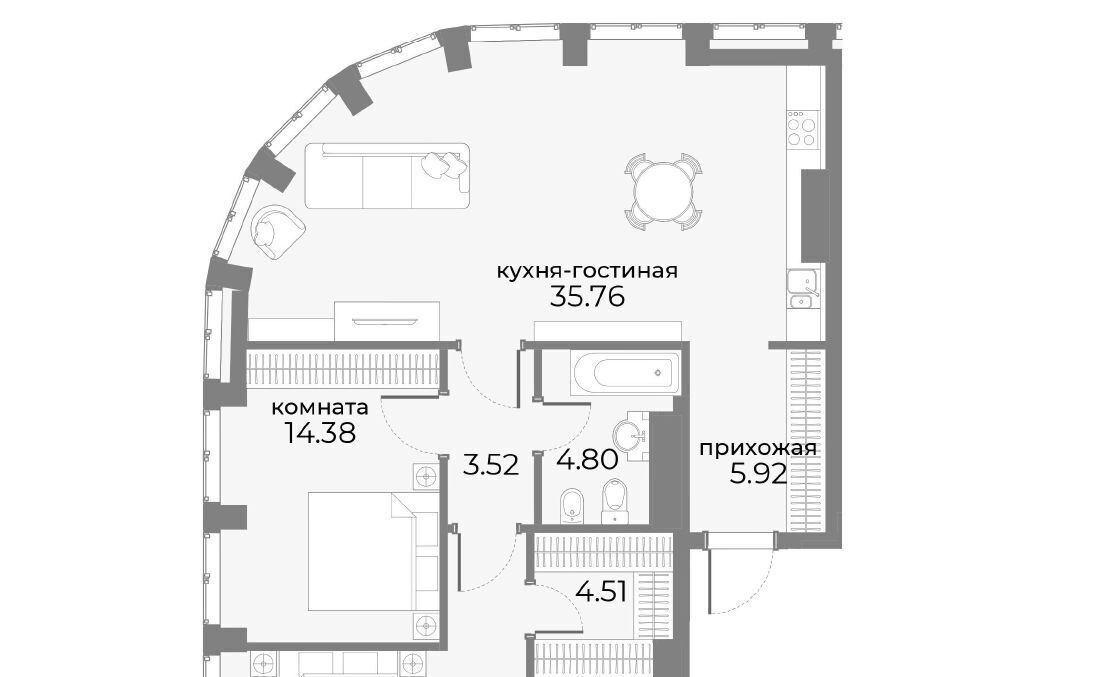 квартира г Москва метро Краснопресненская ул Дружинниковская 15 муниципальный округ Пресненский фото 1