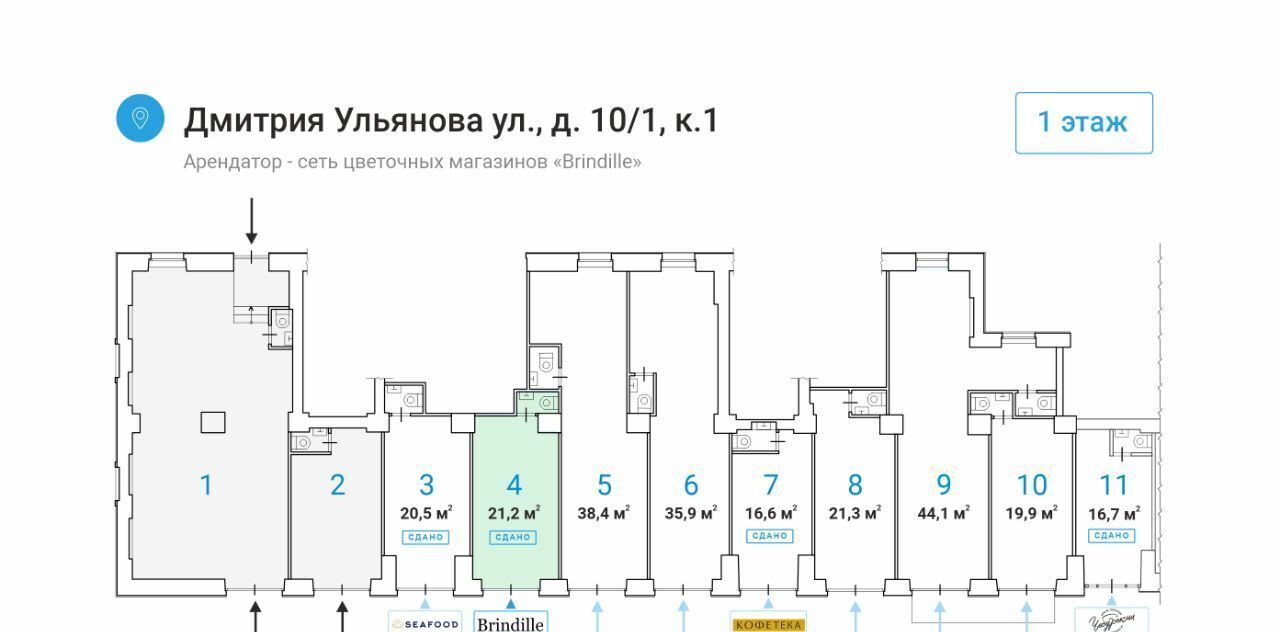 свободного назначения г Москва метро Академическая ул Дмитрия Ульянова 10/1к 1 муниципальный округ Академический фото 3