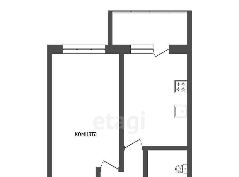 квартира г Якутск ул. Газовиков, 19Б фото 17