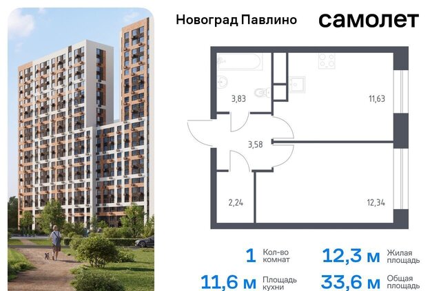 г Балашиха мкр Новое Павлино ЖК «Новоград Павлино» жилой квартал Новоград Павлино, к 8, Некрасовка фото