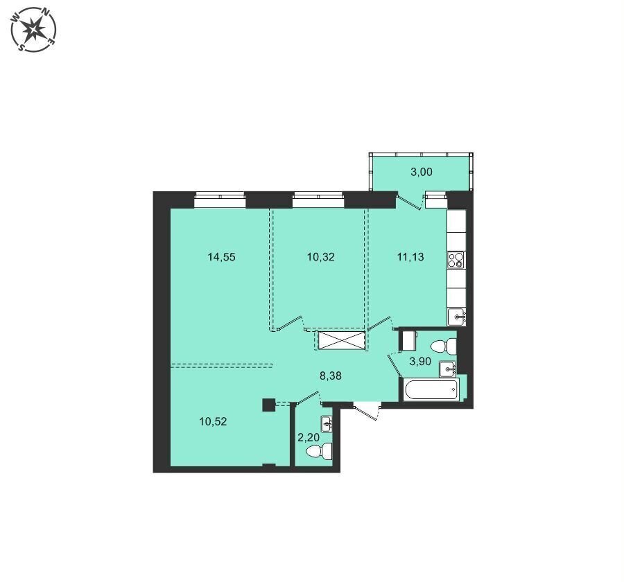 квартира р-н Иркутский с Мамоны пр-д Радиан 46 Иркутск фото 1