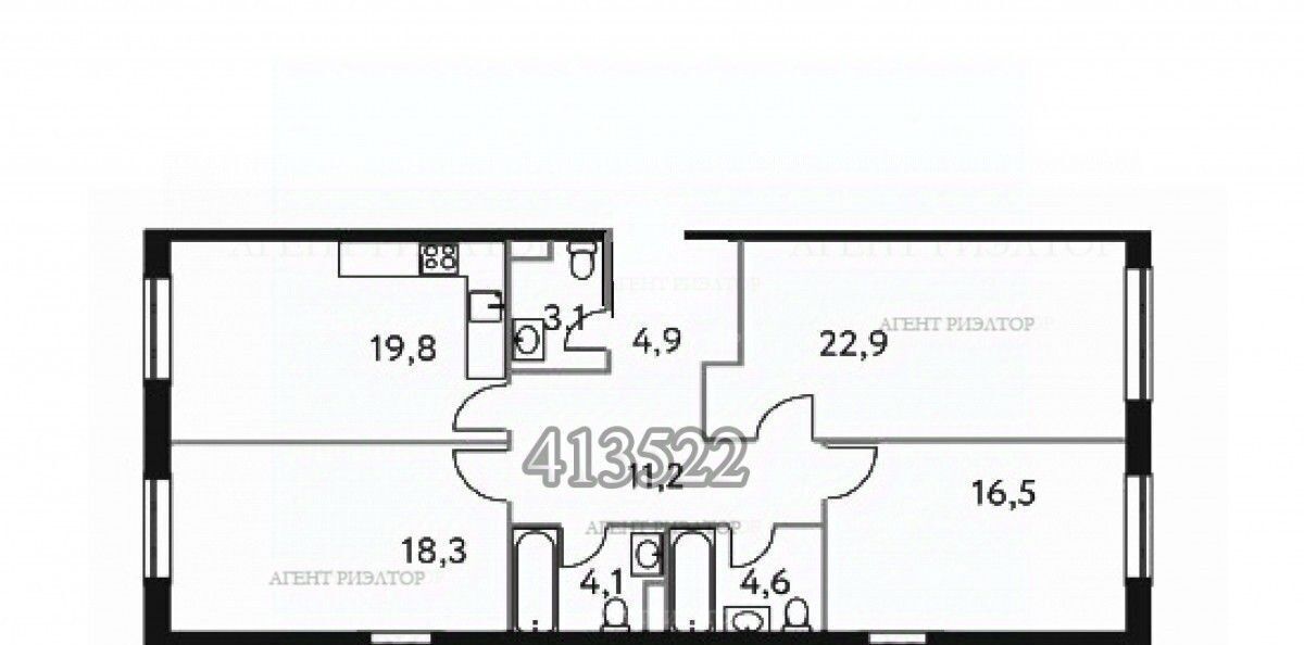 квартира г Москва метро Раменки ул Винницкая 8к/4 фото 2