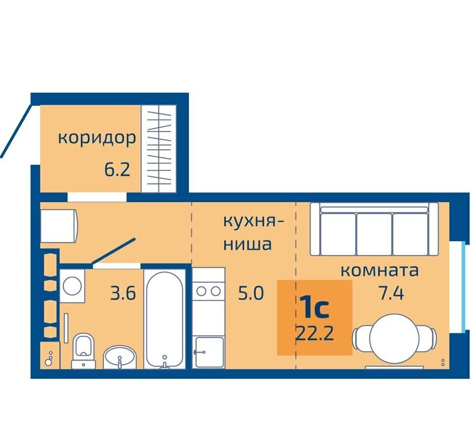 квартира г Пермь р-н Мотовилихинский ул Целинная 59 ЖК «Патриот» корп. 2 фото 1