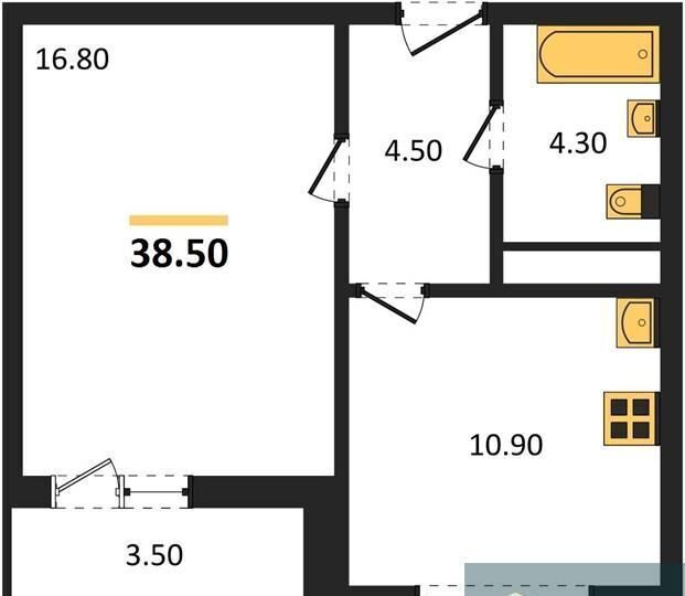 квартира г Воронеж р-н Центральный ул Шишкова 140б ЖК «‎Яблоневые Сады» фото 1