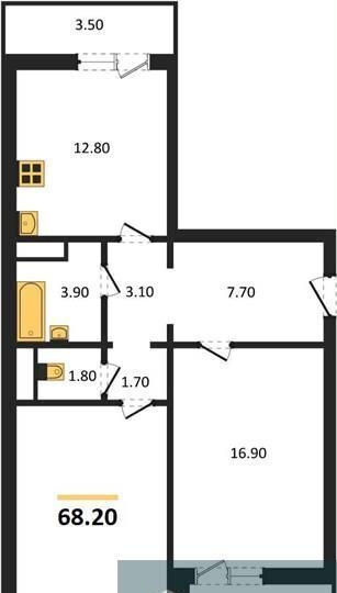 квартира г Воронеж р-н Центральный ул Шишкова 140б ЖК «‎Яблоневые Сады» фото 1