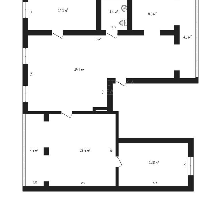 квартира г Тюмень ул Карская 36 Центральный административный округ фото 22