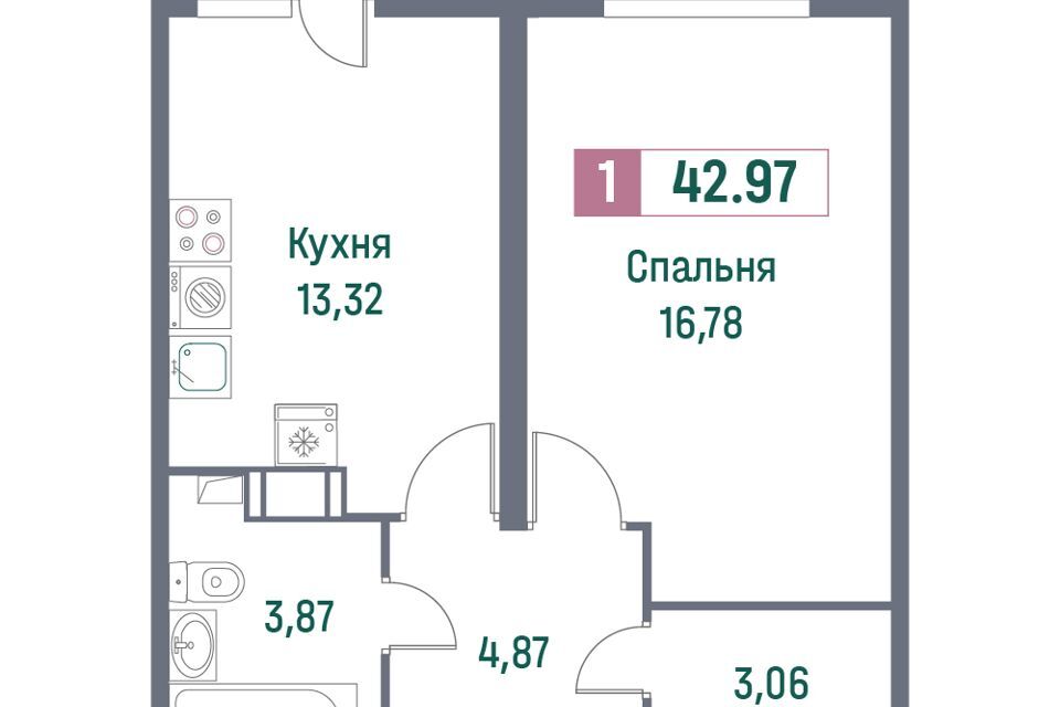 квартира р-н Всеволожский г Мурино Строящийся жилой дом фото 1