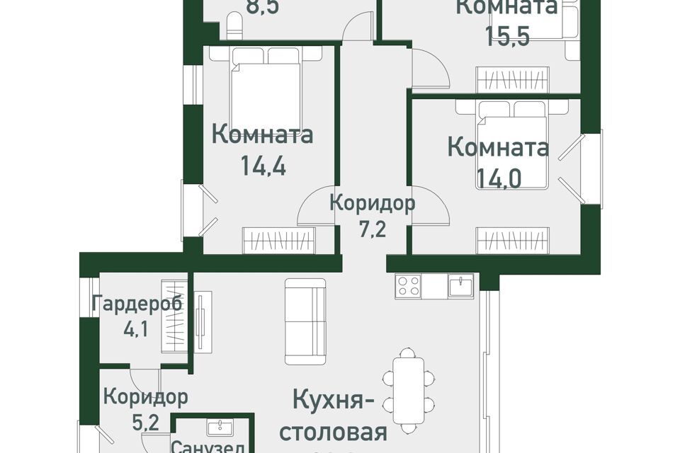 квартира р-н Сосновский п Западный Привилегия м-н фото 1