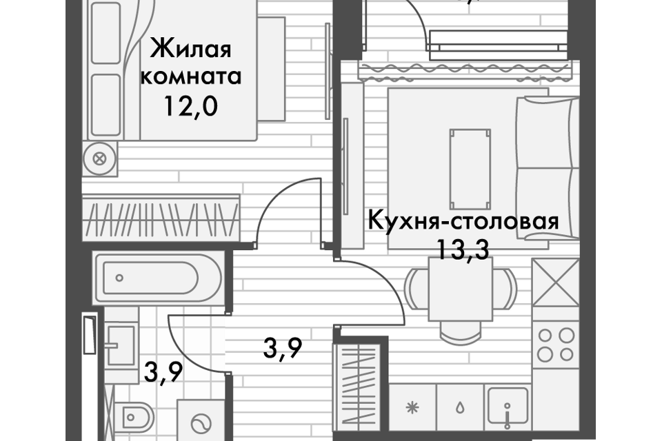 квартира г Владивосток р-н Ленинский ул Крылова 10 Владивостокский городской округ, к 3 стр фото 1