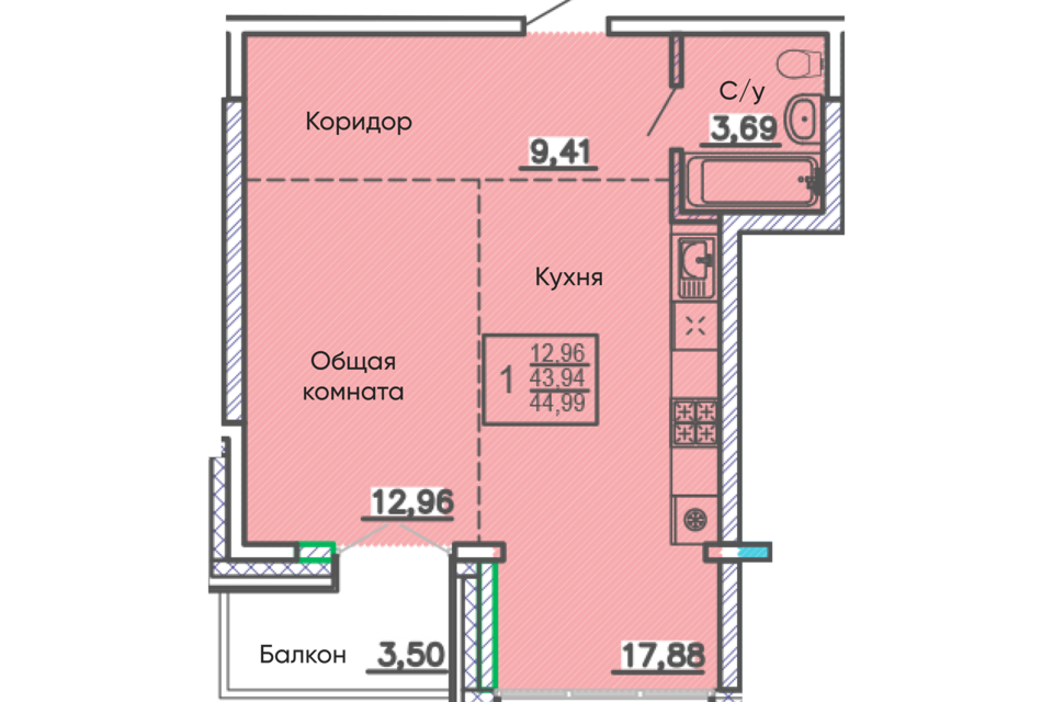 квартира г Улан-Удэ р-н Октябрьский Улан-Удэ городской округ, 50 стр фото 1