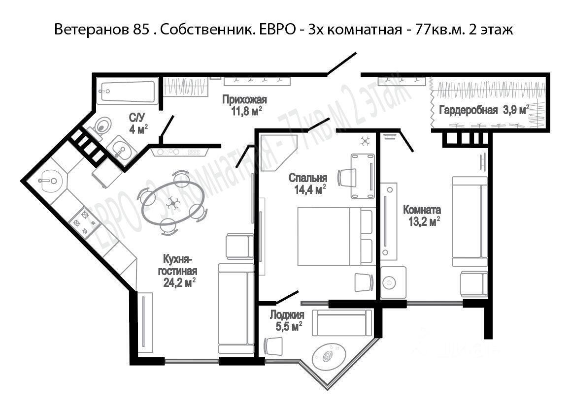 квартира г Краснодар р-н Прикубанский ЖК «Краснодар» 1-й Лиговский проезд фото 1