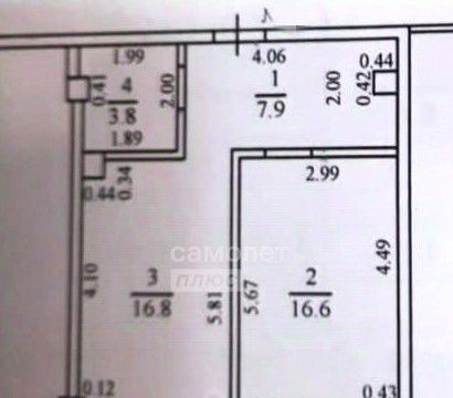 квартира г Новороссийск с Мысхако пер Любимый 14к/4 муниципальное образование фото 7