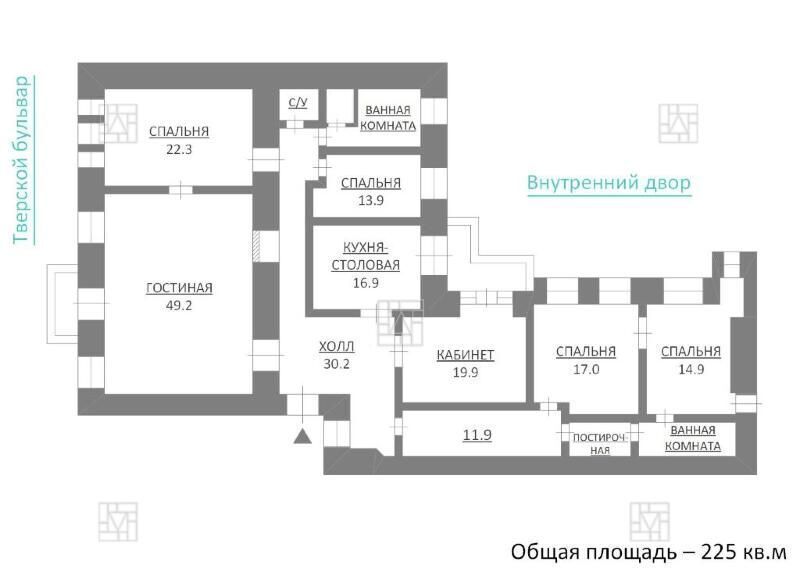 квартира г Москва метро Тверская б-р Тверской 8 фото 30