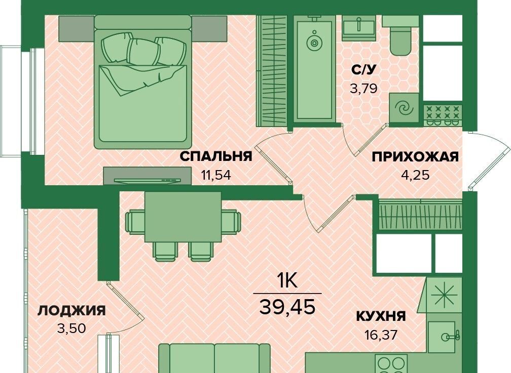 квартира г Тула р-н Центральный ЖК Суворовский 2 квартал «Б» фото 1