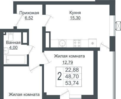 квартира г Краснодар р-н Прикубанский ул Западный Обход 1 фото 1