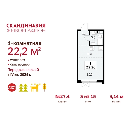 жилой район «Скандинавия» Сосенское, жилой комплекс Скандинавия, к 27. 4, Бутово фото