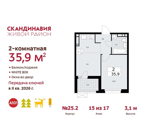 дом 25/2 жилой район «Скандинавия» Сосенское, Бутово фото