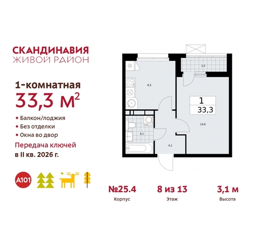 б-р Скандинавский 25/4 жилой район «Скандинавия» Сосенское, Бутово фото