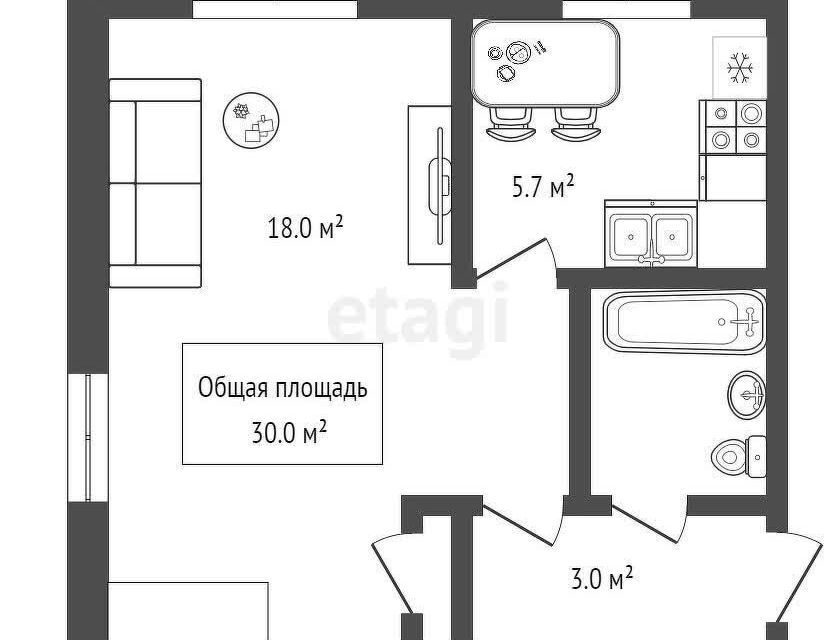 квартира г Новосибирск р-н Железнодорожный ул Щетинкина 23 Новосибирск городской округ фото 2