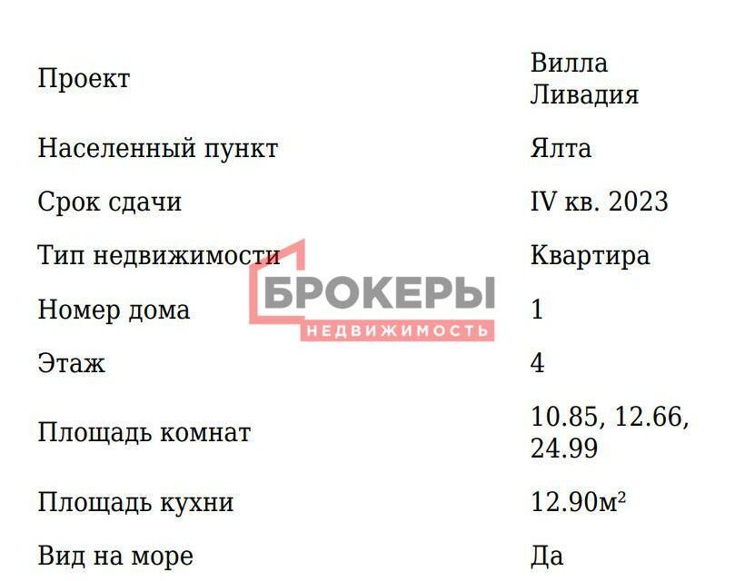 квартира г Ялта пгт Ливадия ул Виноградная 24а Ялта городской округ фото 5