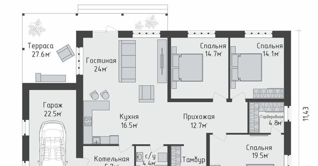 микрорайон Рощино ул Молодежная Санниковский сельсовет фото