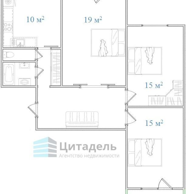 квартира г Москва ул Голубинская 7/2 Юго-Западный административный округ фото 2