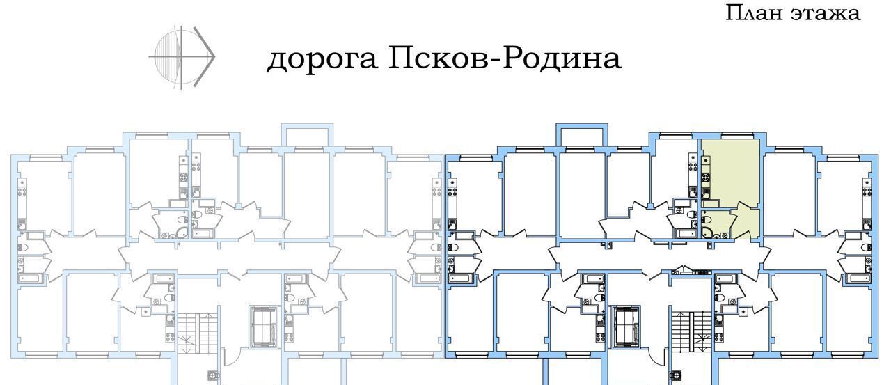 квартира г Псков ул Балтийская 17а ЖК «Балтийская 5» Завеличенская волость фото 3