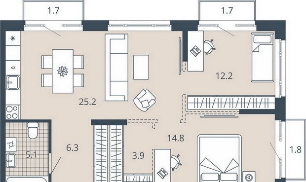 р-н Ленинский дом 3 ЖК Scala Sity фото