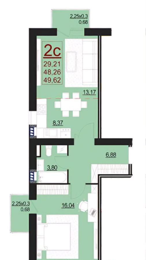 квартира г Краснодар р-н Прикубанский ул Лиссабонская 109к/26 фото 11