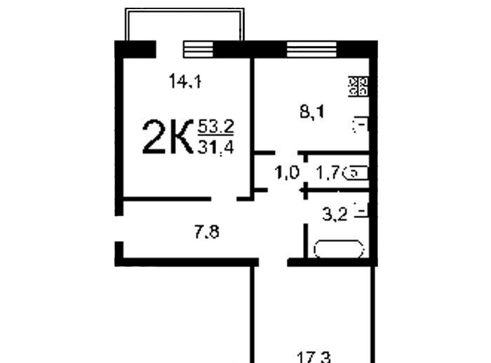 квартира г Ангарск кв-л Б 11 фото 2