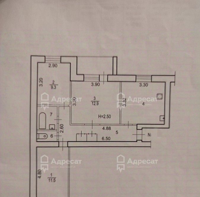 квартира г Волгоград р-н Тракторозаводский ул Героев Тулы 13 фото 12