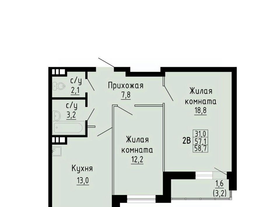 квартира г Новосибирск р-н Кировский Южно-Чемской жилмассив ЖК «Матрешкин двор» Площадь Маркса фото 1