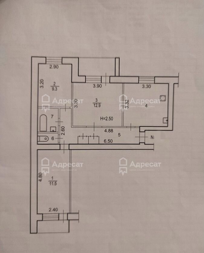 квартира г Волгоград р-н Тракторозаводский ул Героев Тулы 13 фото 12