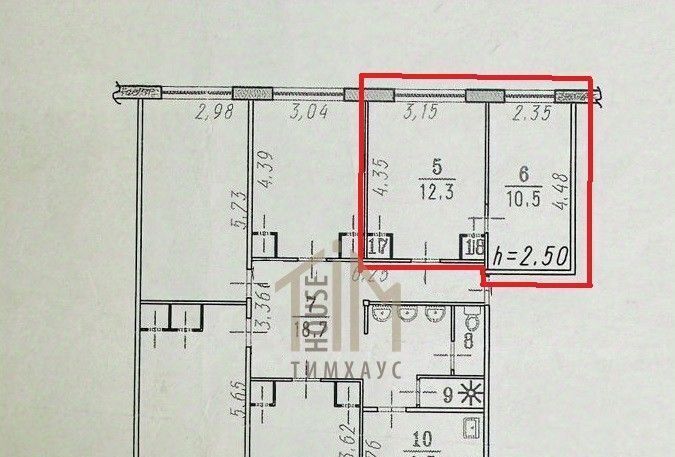 квартира г Омск р-н Октябрьский ул 5-я Кордная 67а Октябрьский АО фото 2