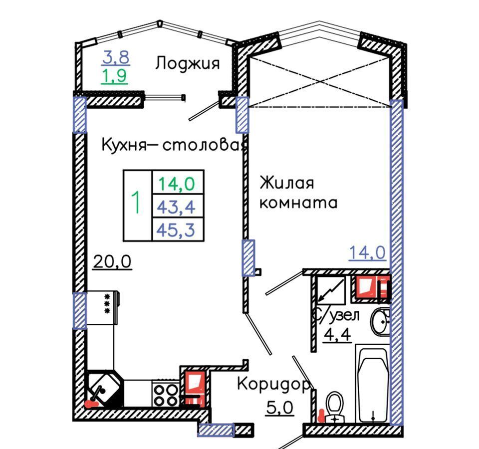 квартира г Старый Оскол р-н мкр Садовые кварталы з/у 4 фото 1