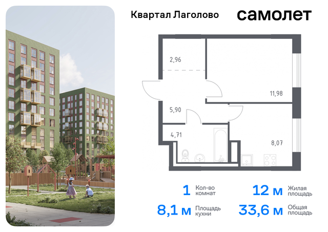 Ленинградская Область, жилой комплекс Квартал Лаголово, 1 фото