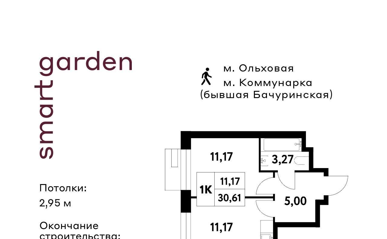 квартира г Москва п Сосенское п Газопровод метро Коммунарка Смарт Гарден жилой комплекс фото 1