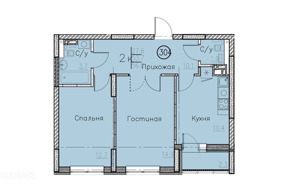 квартира г Энгельс ул Марины Расковой 6 Энгельсский район фото 1